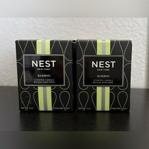 2 NEST New York Scented Votive Candles, Bamboo - 2 oz. NIB